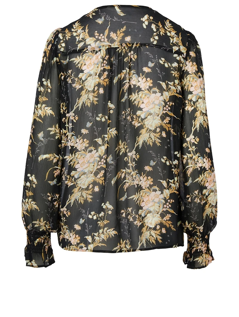 Calliope Blouse Tropical Print