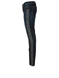 Logo Stripe Slim-Fit Jeans