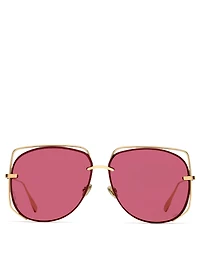 DiorStellaire6 Square Aviator Sunglasses