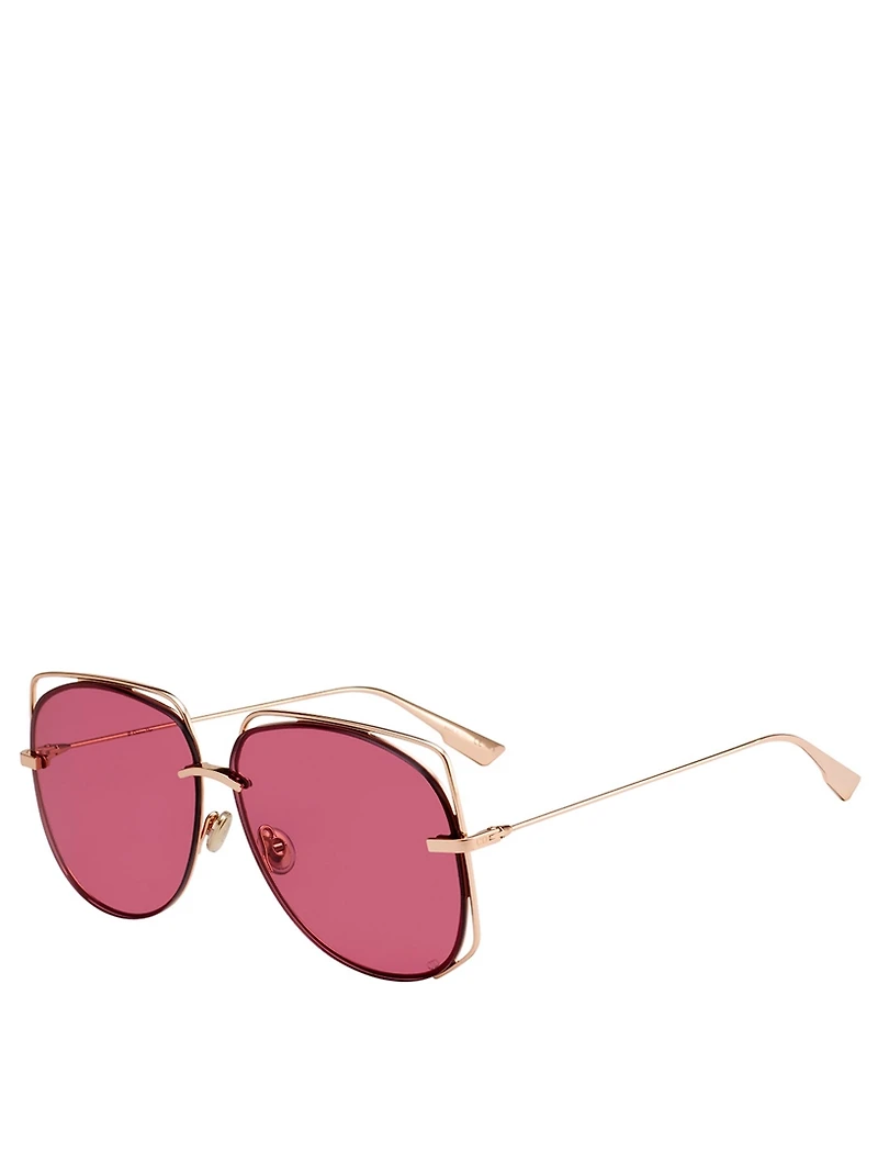 DiorStellaire6 Square Aviator Sunglasses