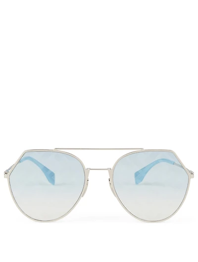 Eyeline Aviator Logo Sunglasses