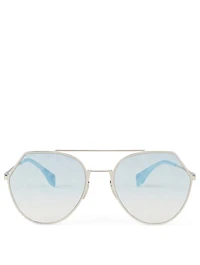 Eyeline Aviator Logo Sunglasses