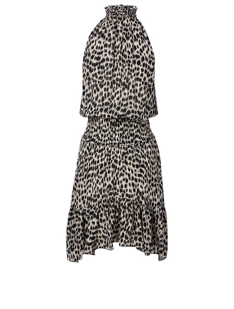 Cody Silk Dress Spot Print