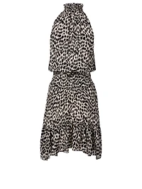 Cody Silk Dress Spot Print