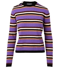Cashmere Sweater Stripe Print