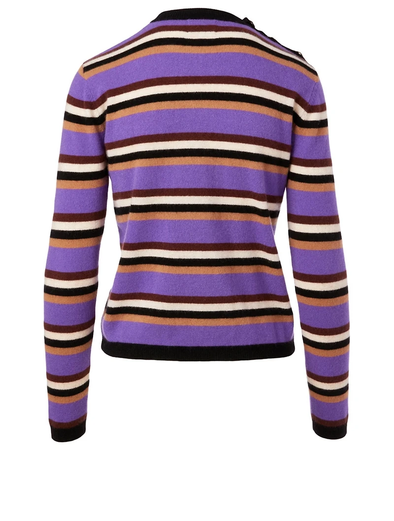 Cashmere Sweater Stripe Print