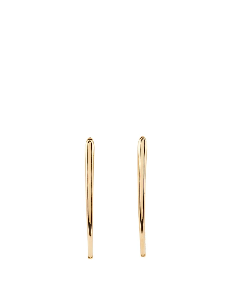 Large Cristina 18K Gold Earrings With Diamonds