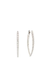 Cristina 18K White Gold Earrings With Diamonds