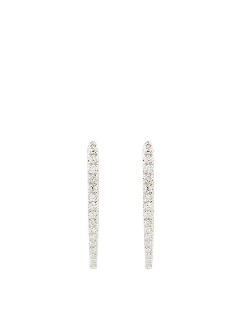 Cristina 18K White Gold Earrings With Diamonds