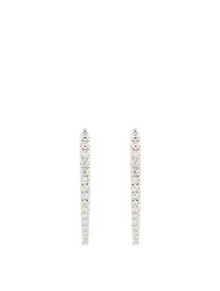 Cristina 18K White Gold Earrings With Diamonds