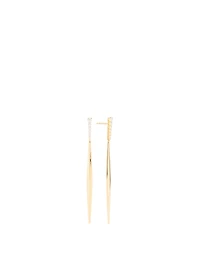 Aria 18K Gold Stiletto Earrings With Diamonds