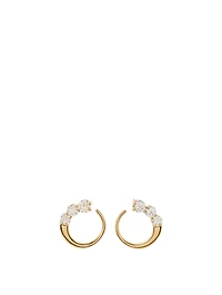 Aria 18K Gold Earwraps With Diamonds