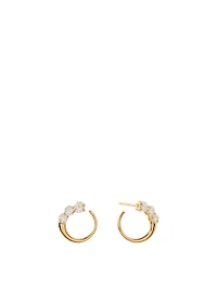 Aria 18K Gold Earwraps With Diamonds