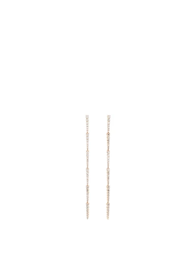 Large Cora 18K Rose Gold Earrings With Diamonds