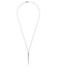 Aria 18K White Gold Dagger Necklace With Diamonds