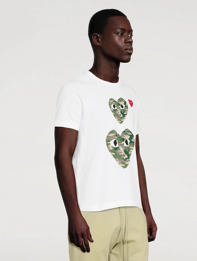 Cotton Camouflage Heart T-Shirt