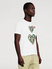 Cotton Camouflage Heart T-Shirt