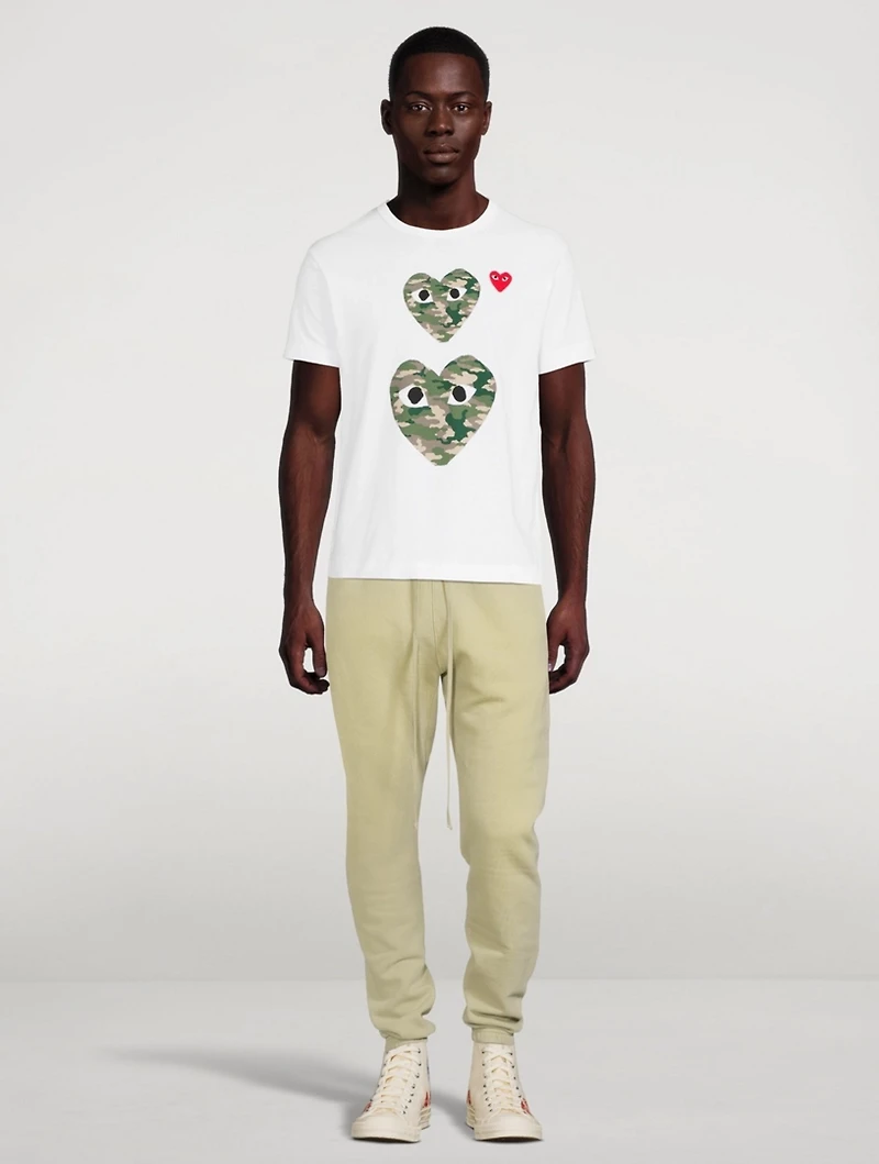Cotton Camouflage Heart T-Shirt