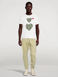 Cotton Camouflage Heart T-Shirt