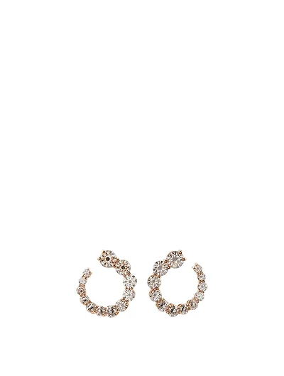 Aria 18K Rose Gold Earwraps With Diamonds