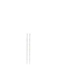 Large Cora 18K White Gold Earrings With Diamonds