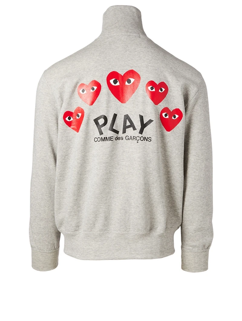 Zip-Up Logo Sweatshirt
