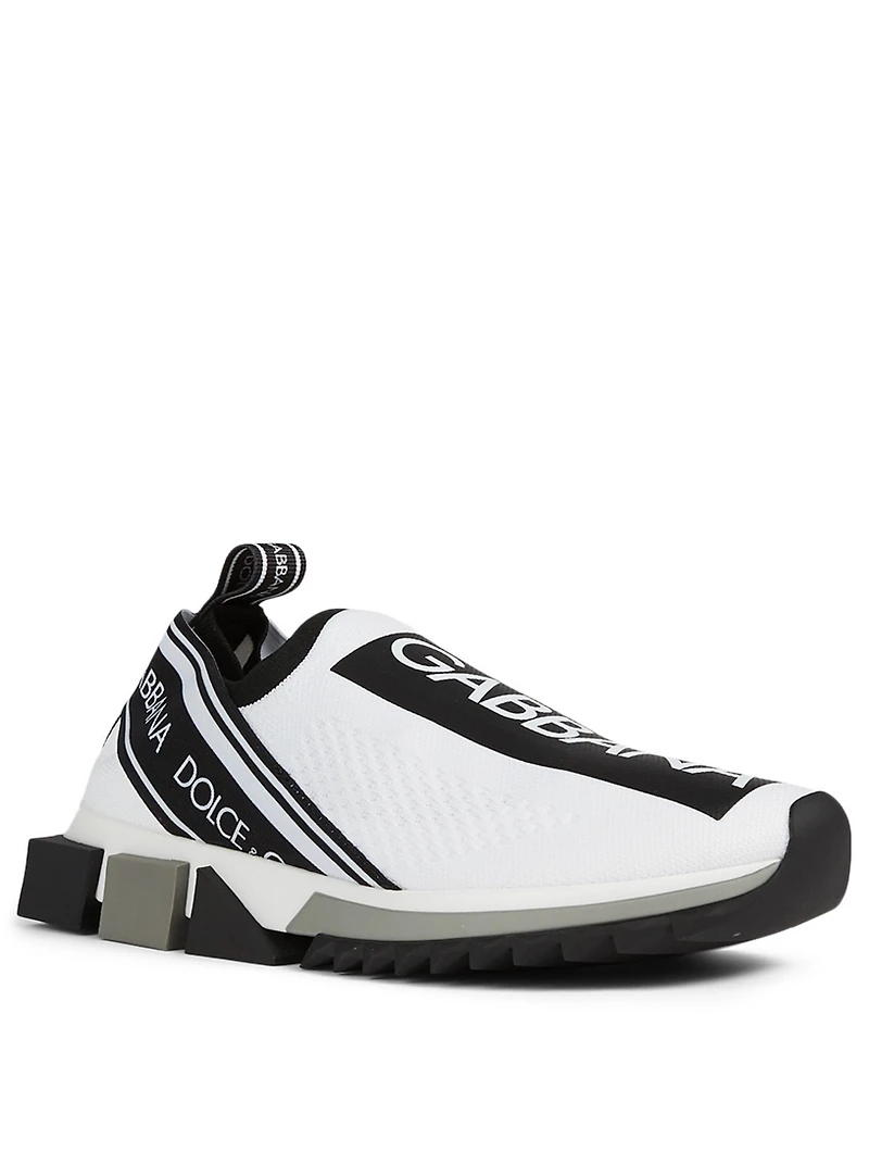 Sorrento Stretch Jersey Logo Sneakers