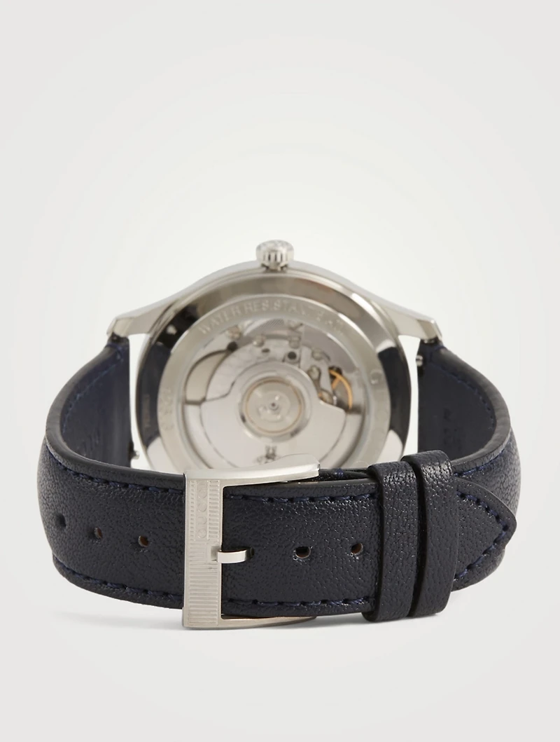 G-Timeless Leather Strap Watch