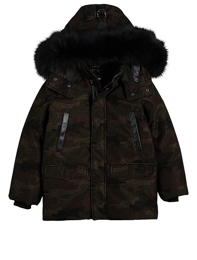 Jo Kids Down Coat With Fur Hood