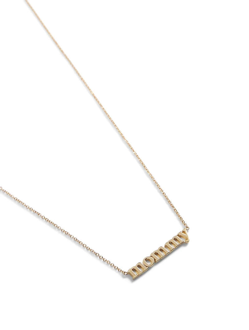 Gold Mommy Necklace
