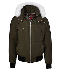 Ballistic Bomber Jacket With Fur Hood