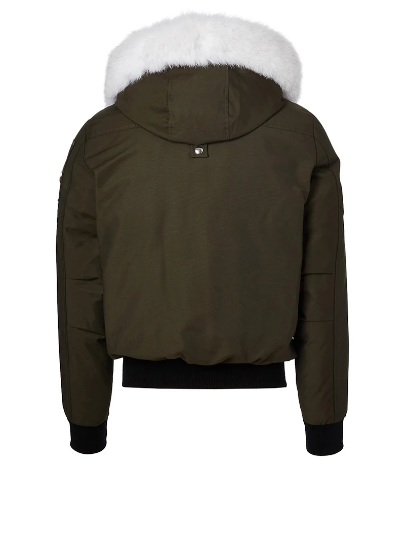 Ballistic Bomber Jacket With Fur Hood