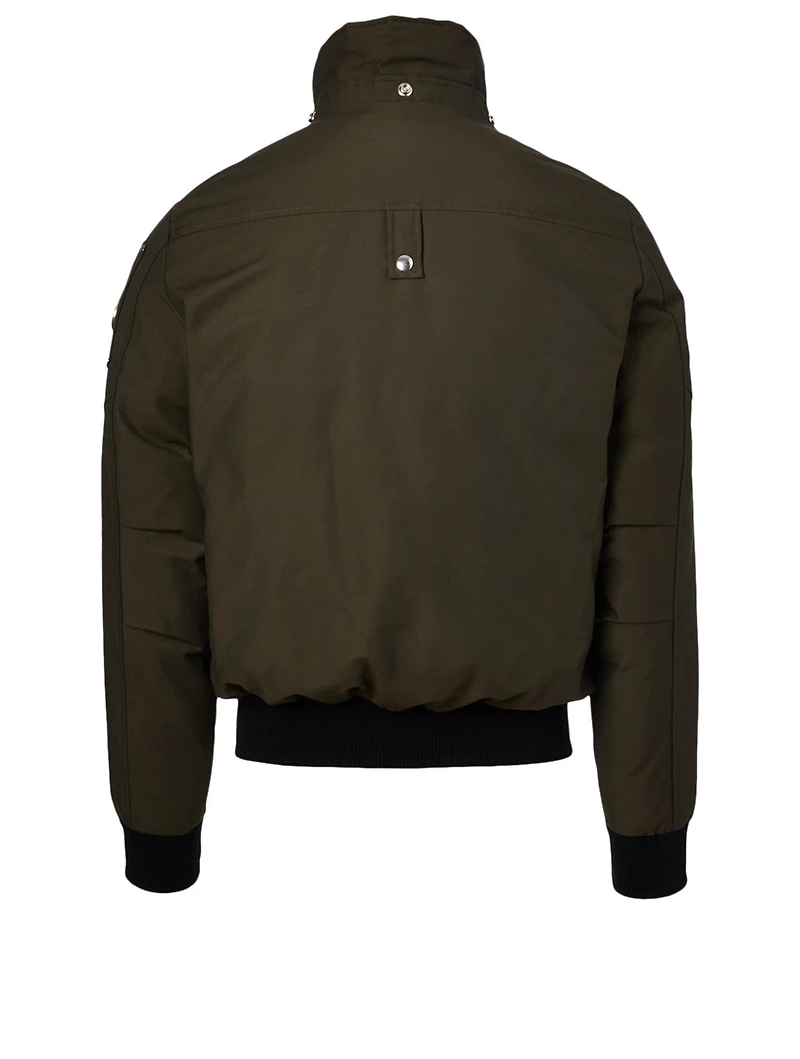 Ballistic Bomber Jacket With Fur Hood