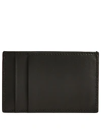 Leather Card Holder With Bug Print