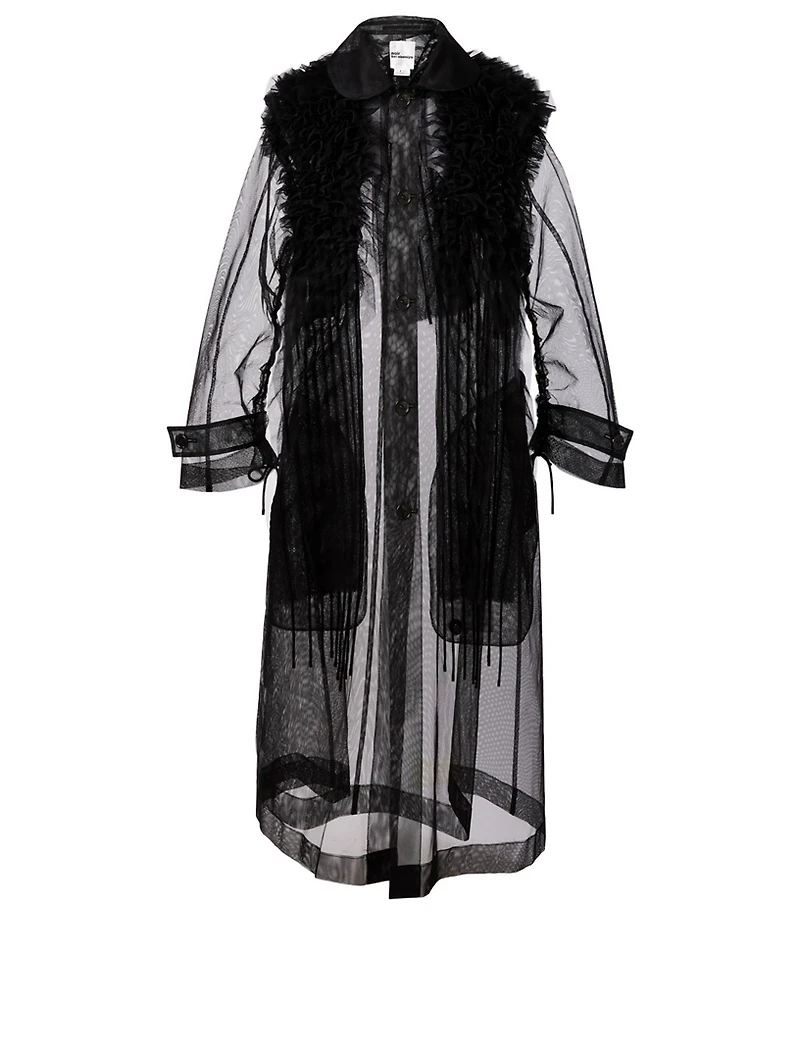 Transparent Tulle Coat