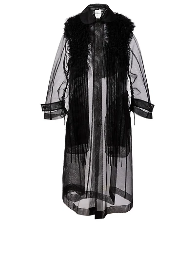 Transparent Tulle Coat