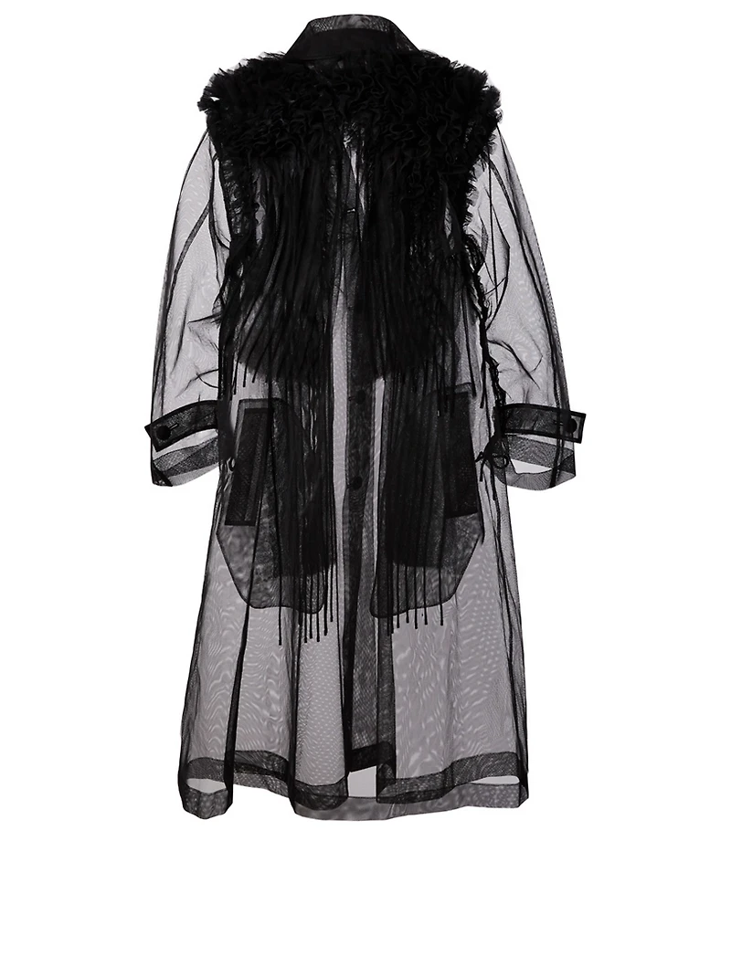 Transparent Tulle Coat