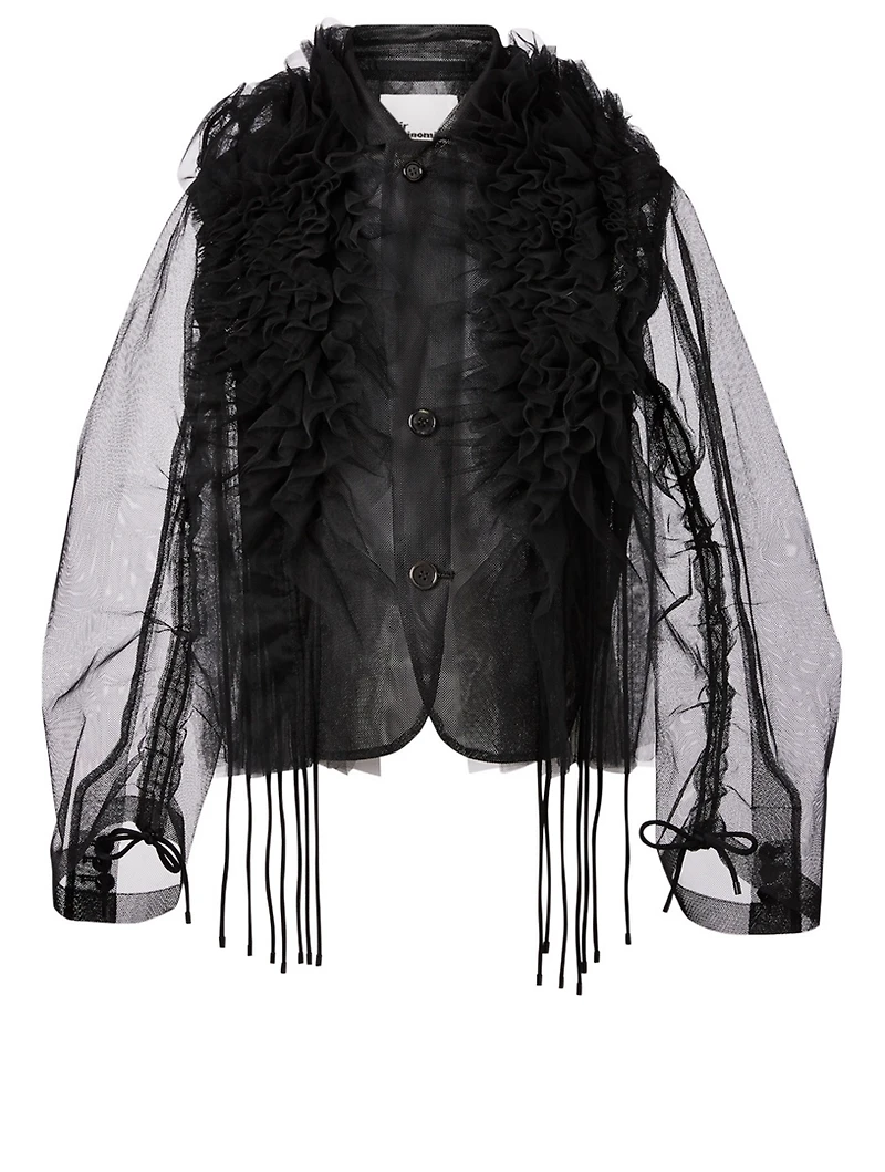 Transparent Tulle Jacket