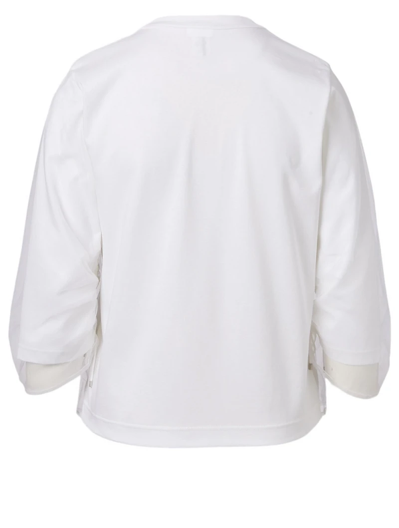 Tulle Overlay T-Shirt