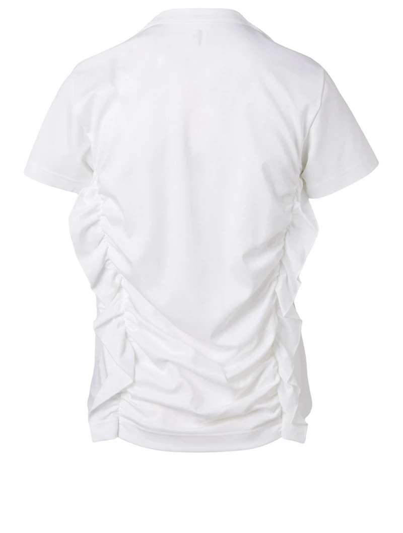 Ruched Crewneck T-Shirt