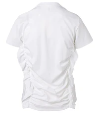 Ruched Crewneck T-Shirt