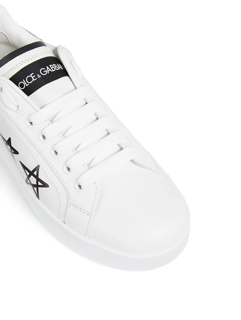 Portofino Leather Sneakers With Stars