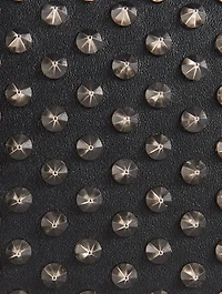 Small Leather Jewel Bag With Studs