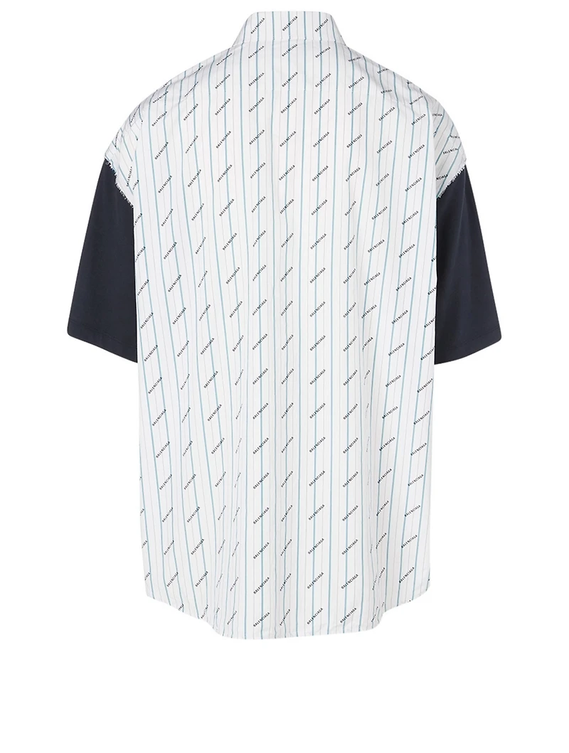Cotton Short-Sleeve Shirt Logo Print