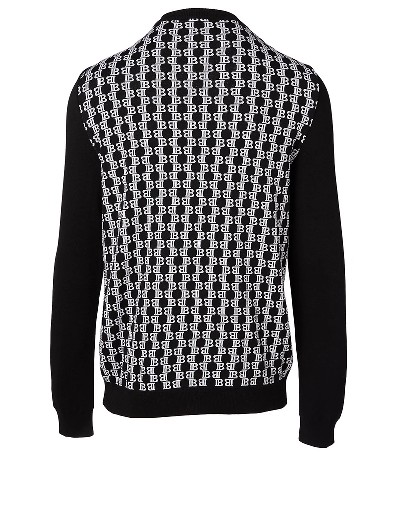 Wool Sweater Logo Print