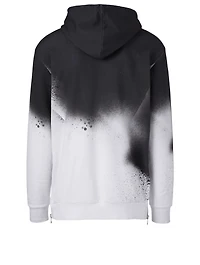 Cotton Logo Hoodie Graffiti Print
