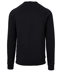 Cotton Metallic Logo Sweatshirt