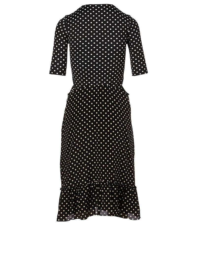 Logo Dress Polka Dot Print