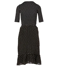 Logo Dress Polka Dot Print