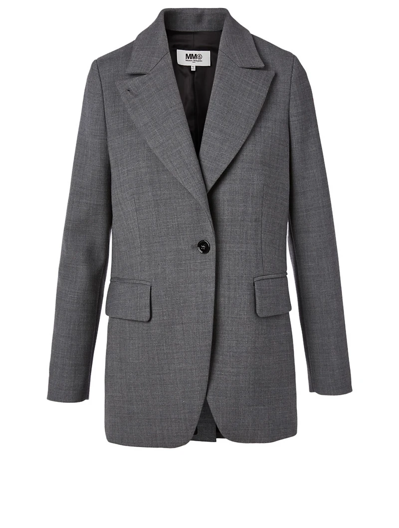 Wool-Blend Blazer